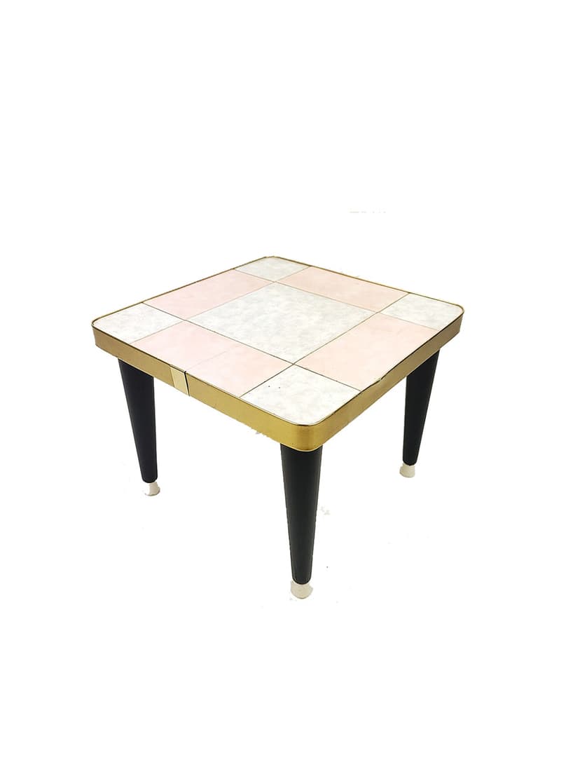 Plant Stand Rockabilly, multicolor, porcelain, metal, wood, 1960s.