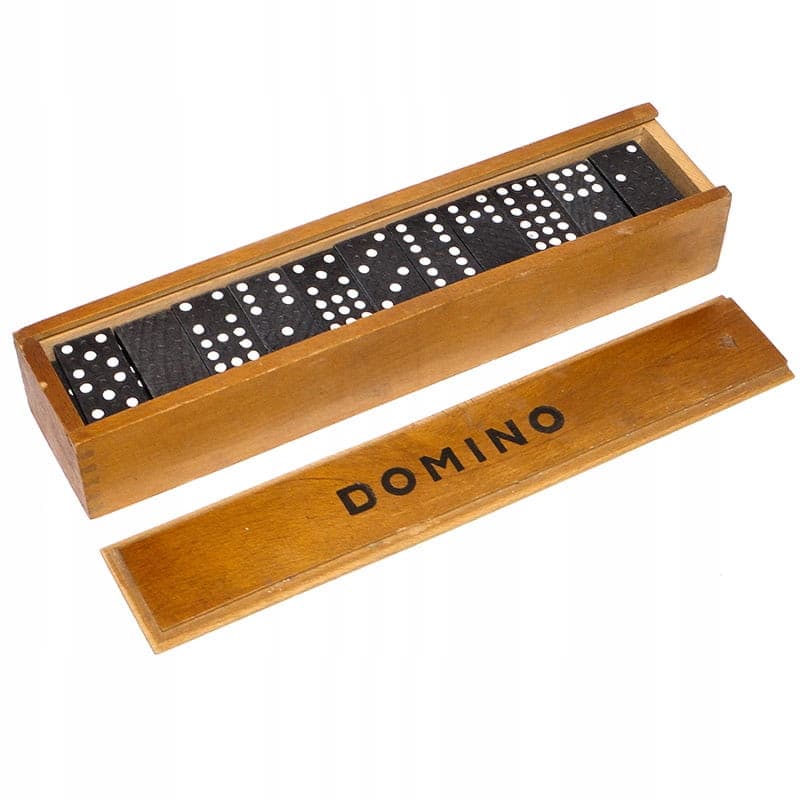 Domino set, black, wood, Germany, 1930s.