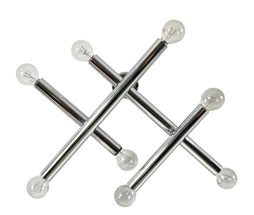 Lampa ścienna Space Age, chrom srebrny, Niemcy, lata 70.