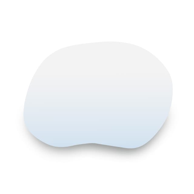 Lustro nieregularne Stain II No Edges 80x57 cm, Baltica - WYMIARY