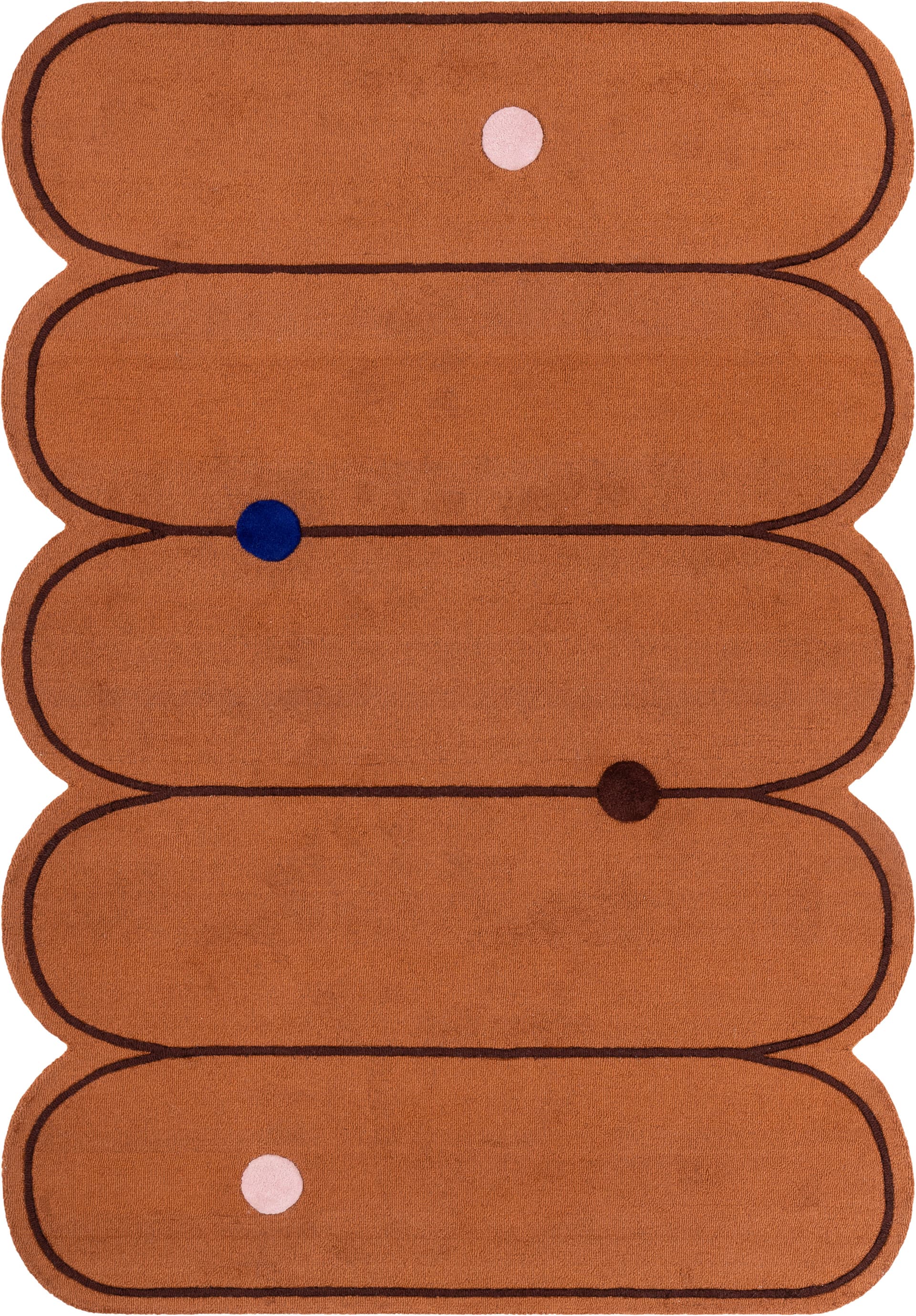 Dywan Paris Terracotta 300x400 cm, proj. M. Konopacka, wełna, Carpets & More