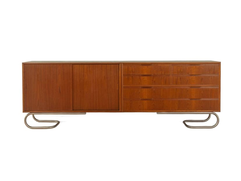 Sideboard BBM Bjerringbro, brązowy, teak, Dania, lata 60.