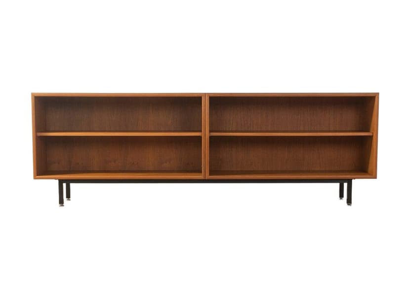 Sideboard, teak brązowy, WK Möbel, Niemcy, lata 60.