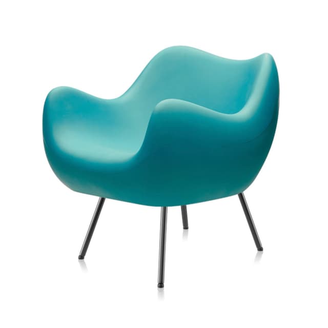 Fotel RM58 Matte turkusowy, proj. R. Modzelewski, VZÓR - WYMIARY