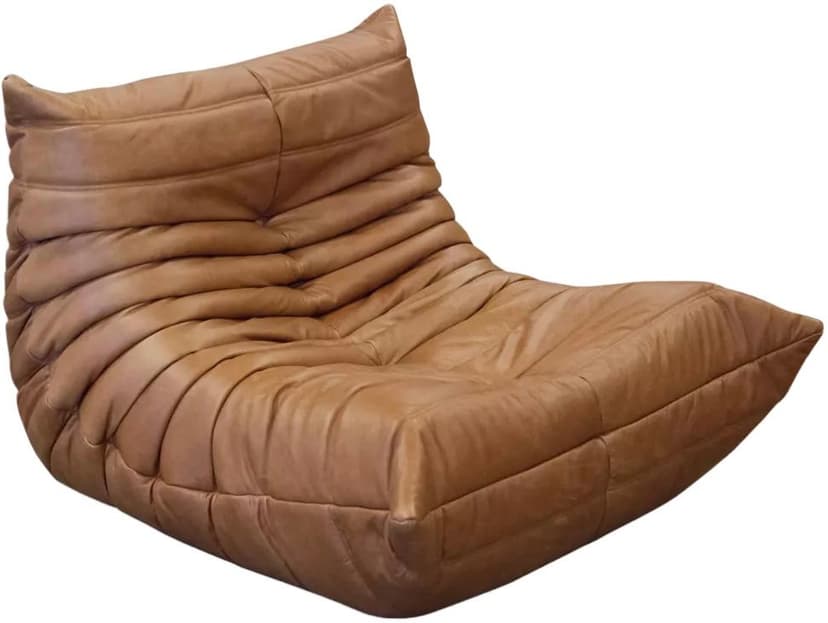 Fotel wypoczynkowy Togo, skóra brązowa tobacco