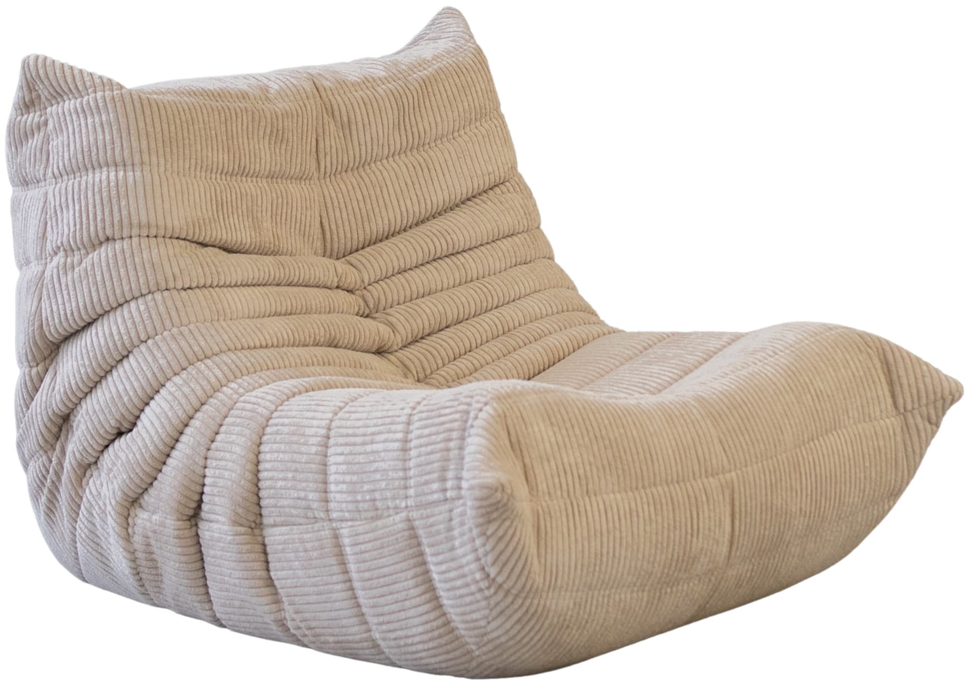 Fotel wypoczynkowy Togo, cord beżowy