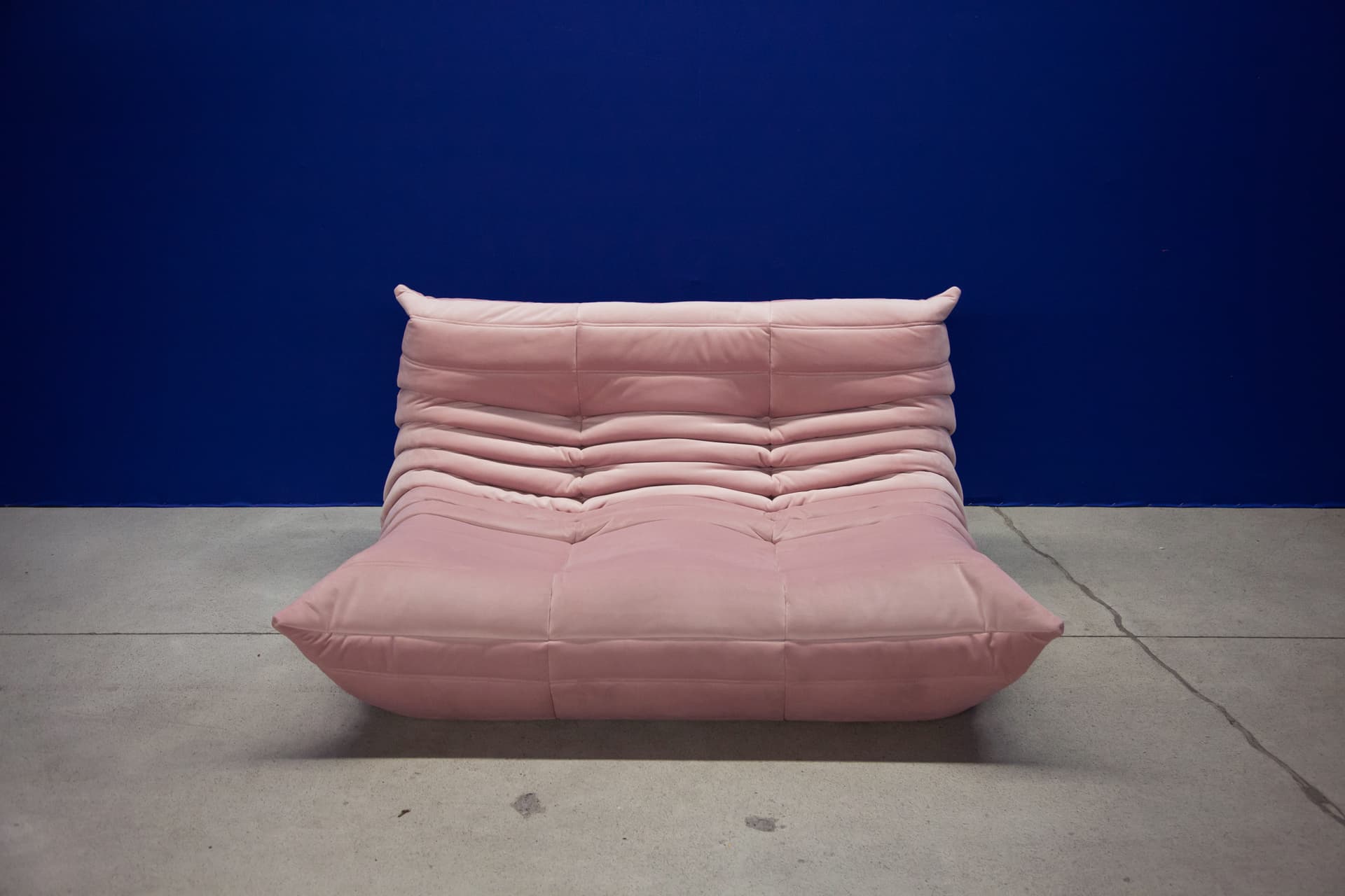 Zestaw wypoczynkowy Togo 5 części, velvet różowy jasny - 166730