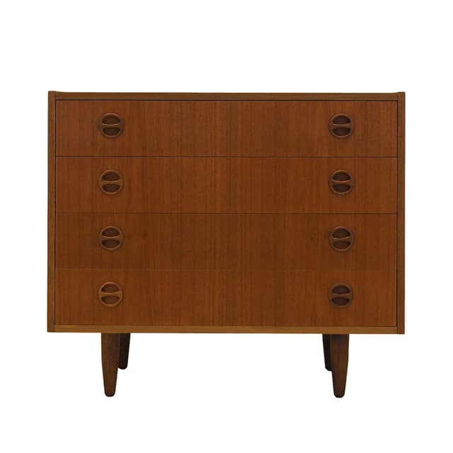 Komoda, tek brązowy, Dania, lata 60. - WYMIARY